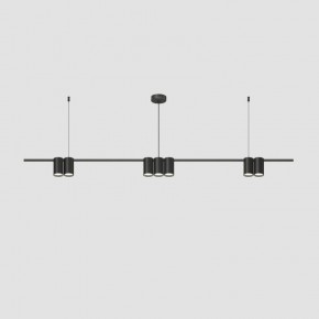 DK4063-BK Подвесной светильник ORBIT, IP20, 7xGU10 LED до 15 Вт, черный матовый, алюминий в Приобье - priobie.ok-mebel.com | фото