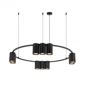 DK4065-BK Подвесной светильник ORBIT, IP20, 10xGU10 LED до 15 Вт, черный матовый, алюминий в Приобье - priobie.ok-mebel.com | фото 3