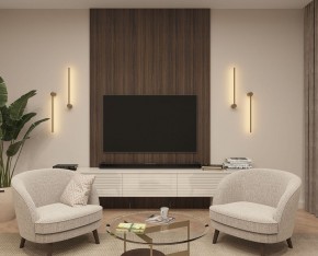 DK5010-SG Бра 600 мм, 3000К, IP20, 5 Вт, матовое золото в Приобье - priobie.ok-mebel.com | фото 5