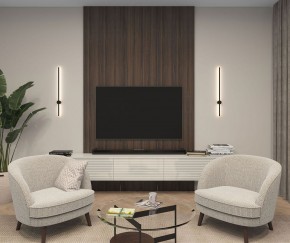 DK5012-BK Бра 800 мм, 3000К, IP20, 7 Вт, черный, алюминий в Приобье - priobie.ok-mebel.com | фото 5