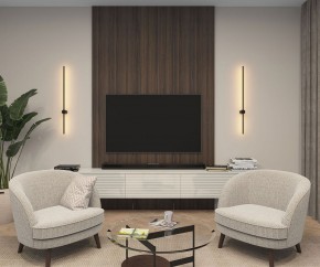 DK5014-BK Бра 1000 мм, 3000К, IP20, 12 Вт, черный, алюминий в Приобье - priobie.ok-mebel.com | фото 5