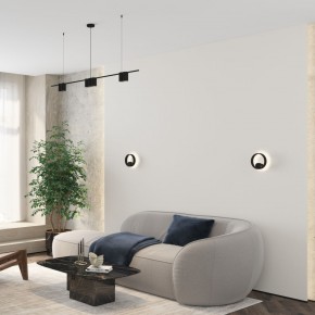 DK5060-BK Бра ORBIT, IP20, 3000К, LED, 10 Вт, черный матовый, алюминий в Приобье - priobie.ok-mebel.com | фото 6