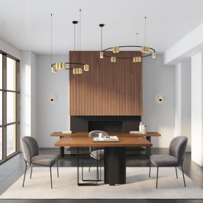 DK5060-BK+SG Бра ORBIT, IP20, 3000К, LED, 10 Вт, черный + сатинированное золото, алюминий в Приобье - priobie.ok-mebel.com | фото 6