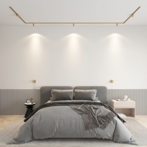 DK5072-SB Бра SHINE WALL со светодиодом, D104*H68, IP20, 3000К, 3W, RA?90, сатинированная латунь, алюминий в Приобье - priobie.ok-mebel.com | фото 4