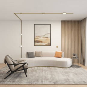 DK5072-SB Бра SHINE WALL со светодиодом, D104*H68, IP20, 3000К, 3W, RA?90, сатинированная латунь, алюминий в Приобье - priobie.ok-mebel.com | фото 5