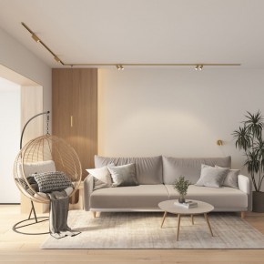 DK5072-SB Бра SHINE WALL со светодиодом, D104*H68, IP20, 3000К, 3W, RA?90, сатинированная латунь, алюминий в Приобье - priobie.ok-mebel.com | фото 8