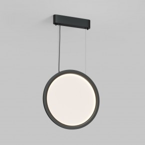 DK6604-BK Подвесной вертикальный светильник Veil со светодиодом H1500 d450 220V 36W 3000-6000K IP20 черный алюминий в Приобье - priobie.ok-mebel.com | фото