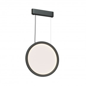 DK6604-BK Подвесной вертикальный светильник Veil со светодиодом H1500 d450 220V 36W 3000-6000K IP20 черный алюминий в Приобье - priobie.ok-mebel.com | фото 3