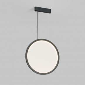 DK6606-BK Подвесной вертикальный светильник Veil со светодиодом H1700 d600 220V 48W 3000-6000K IP20 черный алюминий в Приобье - priobie.ok-mebel.com | фото