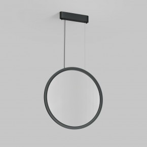 DK6606-BK Подвесной вертикальный светильник Veil со светодиодом H1700 d600 220V 48W 3000-6000K IP20 черный алюминий в Приобье - priobie.ok-mebel.com | фото 2