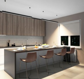 DK9124-BK Линейный светильник 30W 1250mm 4000K, черный в Приобье - priobie.ok-mebel.com | фото 4