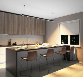 DK9203-BK Линейный светильник 52W 2000mm 3000K, черный в Приобье - priobie.ok-mebel.com | фото 5