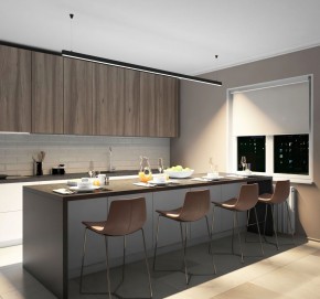 DK9254-BK Линейный светильник 62W 2500mm 4000K, черный в Приобье - priobie.ok-mebel.com | фото 5