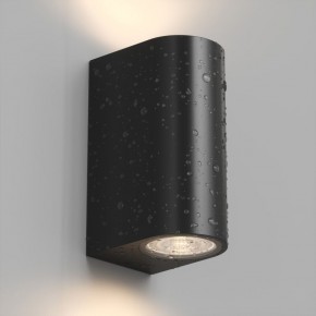 DK9791-BK Настенный уличный светильник NARVIK, IP44, 2хGU10 LED, до 15 Вт, черный, алюминий в Приобье - priobie.ok-mebel.com | фото 3