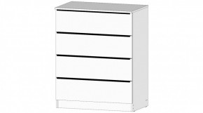 ЭЛЕГАНТ Комод 4 ящика (белый) в Приобье - priobie.ok-mebel.com | фото