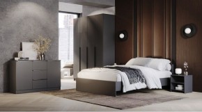 ЭЛЕГАНТ Спальный гарнитур (модульный) графит в Приобье - priobie.ok-mebel.com | фото