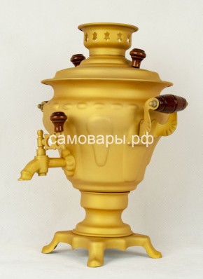 Электрический самовар "Русское золото" матовая груша на 2 литра (Ограниченная серия) в Приобье - priobie.ok-mebel.com | фото 1