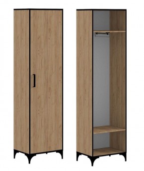 ЭНТЕР ЛОФТ Шкаф для одежды (Дуб Золотой) в Приобье - priobie.ok-mebel.com | фото