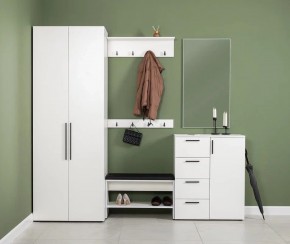 ЭЙР прихожая (модульная) Белый Шагрень в Приобье - priobie.ok-mebel.com | фото