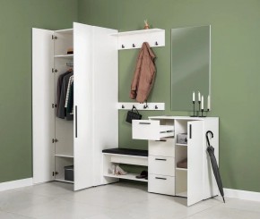 ЭЙР прихожая (модульная) Белый Шагрень в Приобье - priobie.ok-mebel.com | фото 27