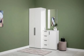 ЭЙР прихожая (модульная) Белый Шагрень в Приобье - priobie.ok-mebel.com | фото 3