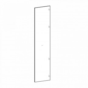 Фасад двери глухой (правый) Глянец белый Марсель в Приобье - priobie.ok-mebel.com | фото 2