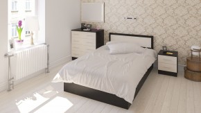 Фиеста Кровать 1200, цвет венге/дуб лоредо, ШхГхВ 123,5х203,5х80 см., сп.м. 1200х2000 мм., без матраса, основание есть в Приобье - priobie.ok-mebel.com | фото 5