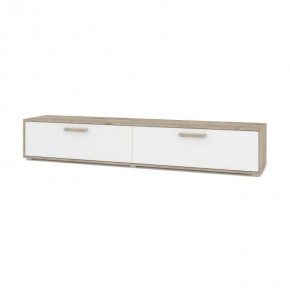 ФЛОРИДА Ф32 Тумба ТВ (дуб серый/белый) в Приобье - priobie.ok-mebel.com | фото