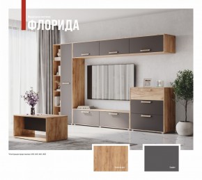 ФЛОРИДА Гостиная (модульная) дуб золотой/графит в Приобье - priobie.ok-mebel.com | фото