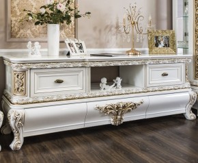 Гостиная Алсу 1+ТВ+1 (белый глянец) в Приобье - priobie.ok-mebel.com | фото 4