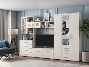 Гостиная Белла (Сандал, Графит/Дуб крафт) в Приобье - priobie.ok-mebel.com | фото 6