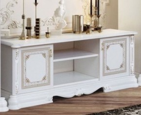 Гостиная Грация (комплект) белый/золото в Приобье - priobie.ok-mebel.com | фото 2