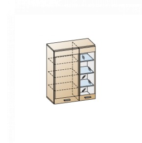 Гостиная Камелия Композиция 2 (Гикори Джексон темный) в Приобье - priobie.ok-mebel.com | фото 2