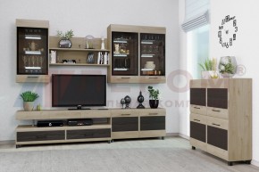 Гостиная Камелия Композиция 8 (Гикори Джексон светлый комбинированный) в Приобье - priobie.ok-mebel.com | фото