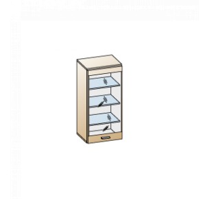 Гостиная Камелия Композиция 8 (Гикори Джексон темный) в Приобье - priobie.ok-mebel.com | фото 2