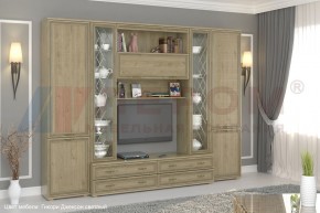 Гостиная Карина Композиция 19 (Гикори Джексон светлый) в Приобье - priobie.ok-mebel.com | фото