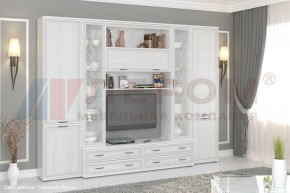 Гостиная Карина Композиция 19 (Снежный ясень) в Приобье - priobie.ok-mebel.com | фото