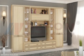 Гостиная Карина Композиция 19 (Ясень Асахи) в Приобье - priobie.ok-mebel.com | фото