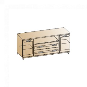 Гостиная Мелисса Композиция 12 (Снежный Ясень) в Приобье - priobie.ok-mebel.com | фото 6