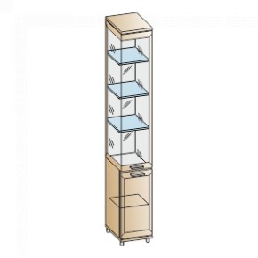 Гостиная Мелисса Композиция 12 (Снежный Ясень) в Приобье - priobie.ok-mebel.com | фото 7