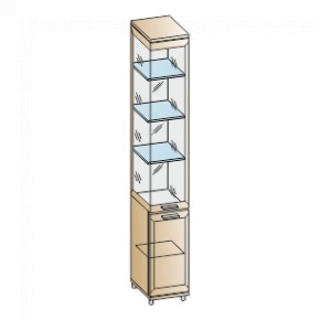 Гостиная Мелисса Композиция 12 (Ясень Асахи) в Приобье - priobie.ok-mebel.com | фото 7