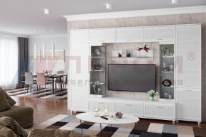 Гостиная Мелисса Композиция 8 (Снежный Ясень) в Приобье - priobie.ok-mebel.com | фото