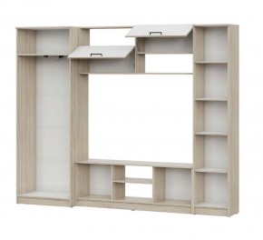 Гостиная МГС 3 Исполнение 1 (Дуб сонома/Белый) в Приобье - priobie.ok-mebel.com | фото 3