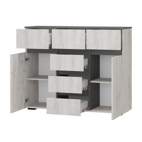 Гостиная Мрия (модульная) Бетон пайн светлый/Графит в Приобье - priobie.ok-mebel.com | фото 14
