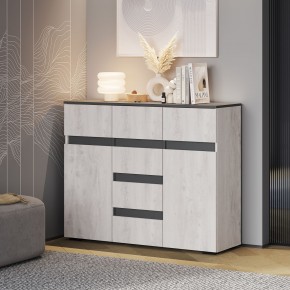 Гостиная Мрия (модульная) Бетон пайн светлый/Графит в Приобье - priobie.ok-mebel.com | фото 17