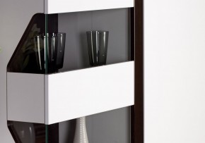 Гостиная Ронда 3 Белый глянец/венге в Приобье - priobie.ok-mebel.com | фото 3