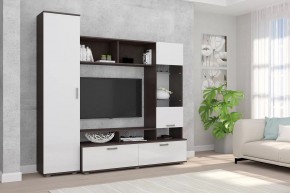 Гостиная Софи (венге/белый глянец) в Приобье - priobie.ok-mebel.com | фото