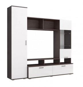 Гостиная Софи (венге/белый глянец) в Приобье - priobie.ok-mebel.com | фото 2