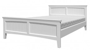 ГРАЦИЯ-4 Кровать из массива 1400 (Белый античный) в Приобье - priobie.ok-mebel.com | фото
