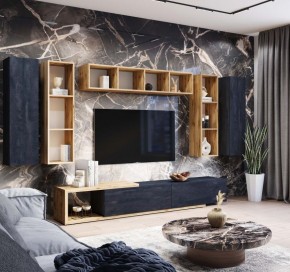 ХЛОЯ Гостиная (Дуб Вотан/Обсидиан) модульная в Приобье - priobie.ok-mebel.com | фото 10
